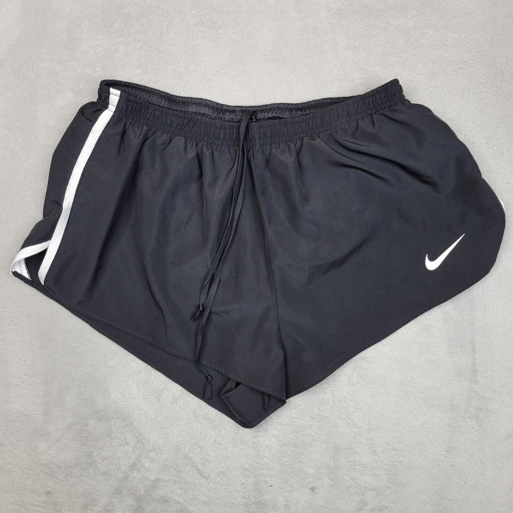 Nike Shorts Womens Large Athletic Jogger Performance‎ DriFit Sport Black White L